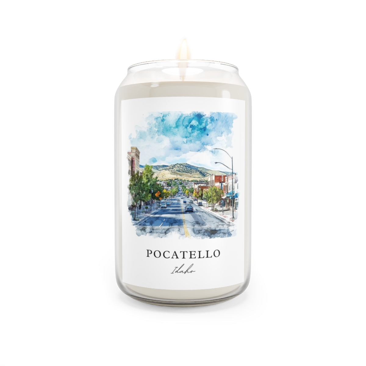 Pocatello, Idaho scented soy candle