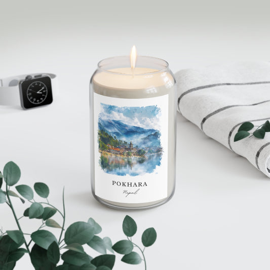 Pokhara, Nepal scented soy candle