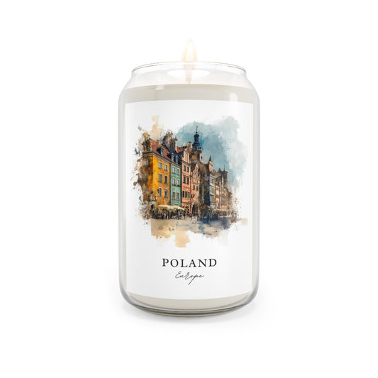 Poland, Europe scented soy candle