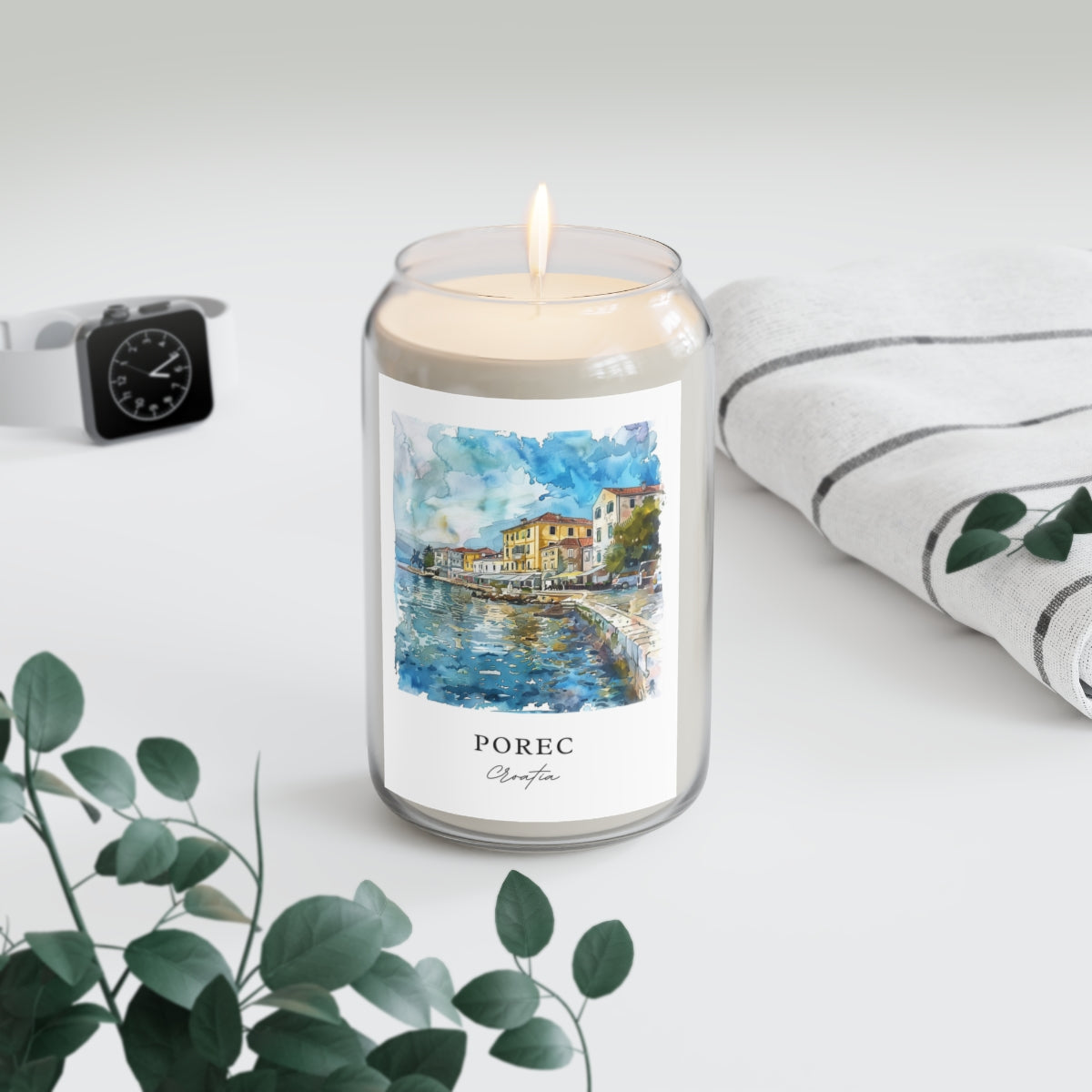 Porec, Croatia scented soy candle