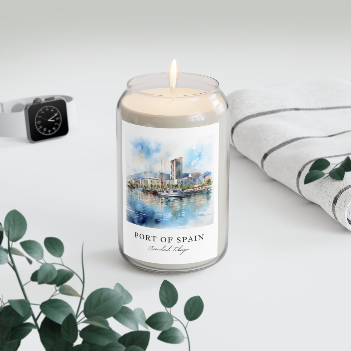Port Of Spain, Trinidad Tobago scented soy candle