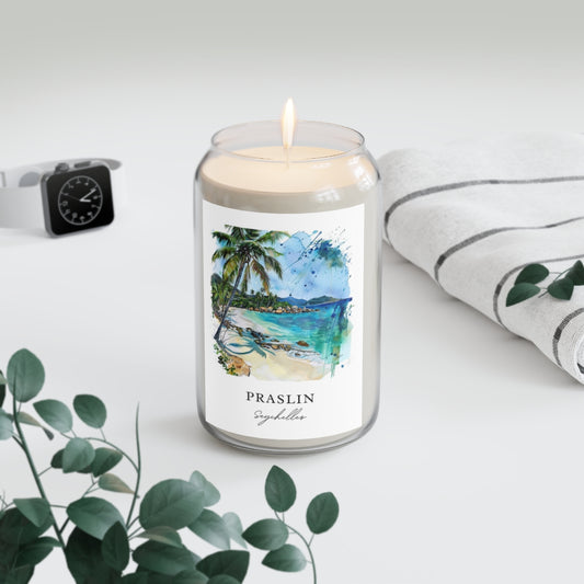 Praslin, Seychelles scented soy candle