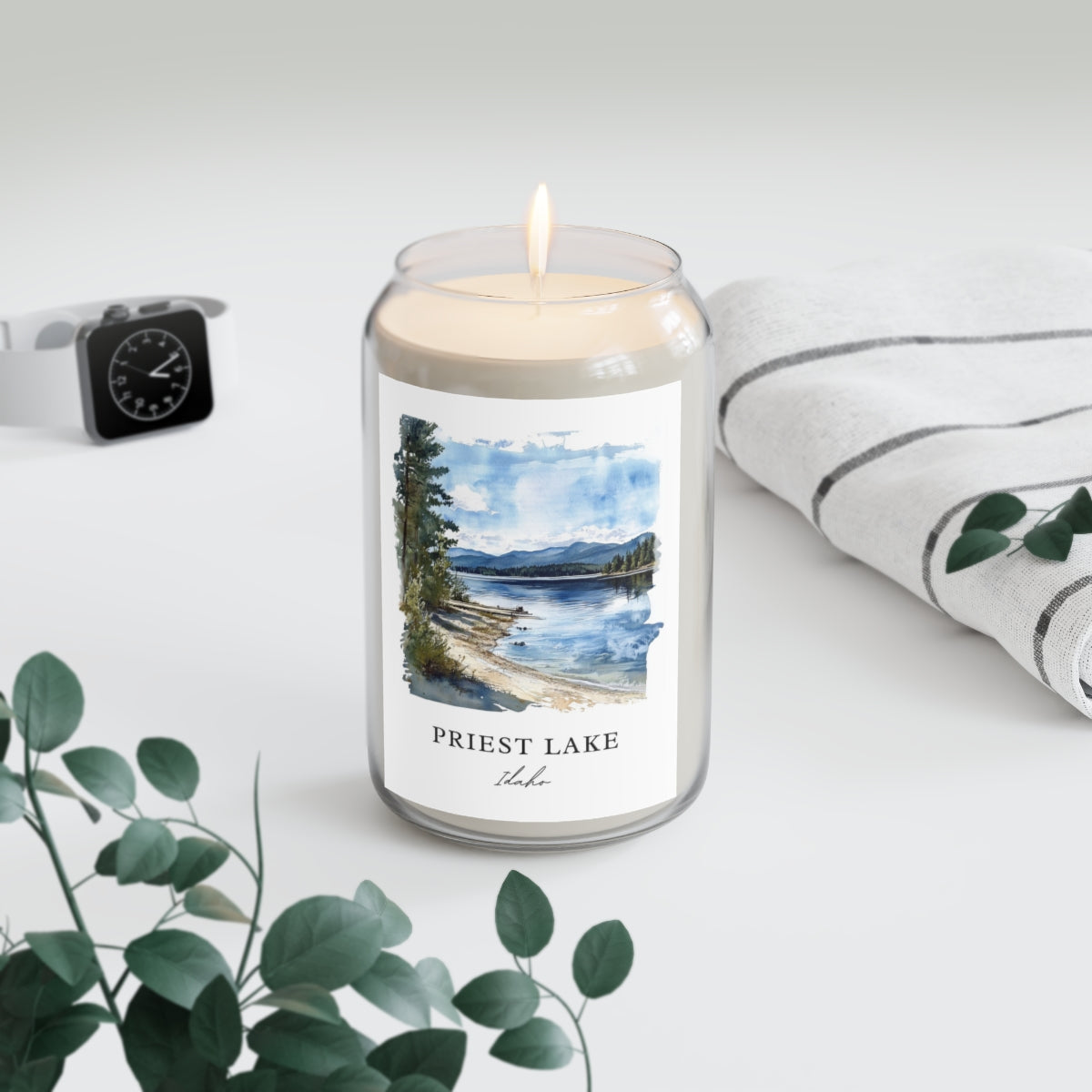 Priest Lake, Idaho scented soy candle