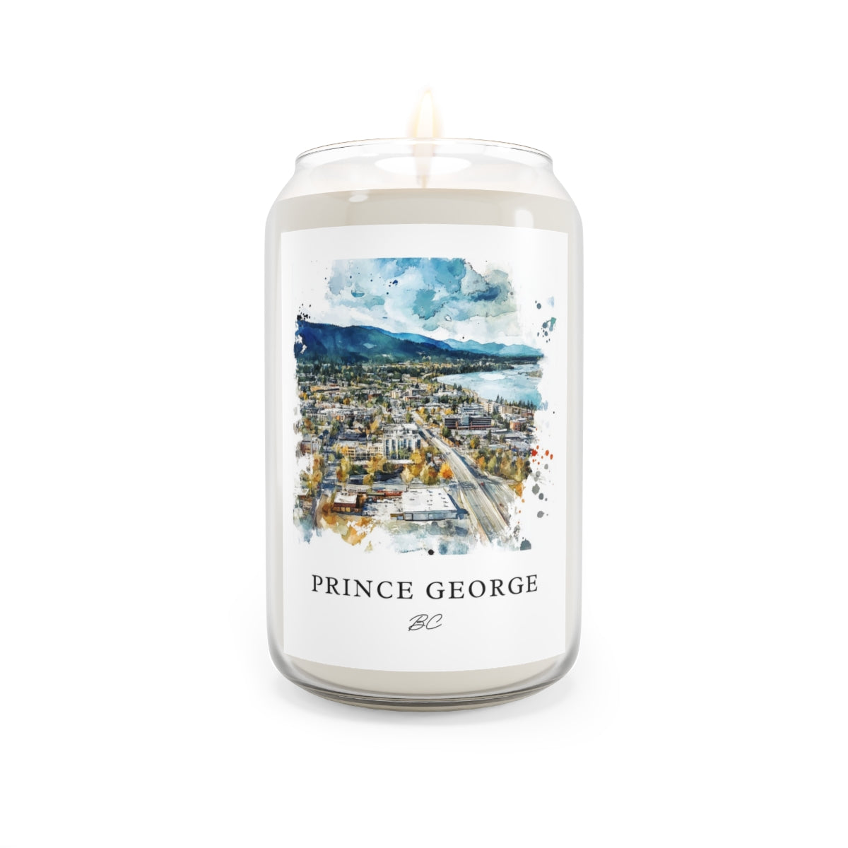 Prince George, BC scented soy candle