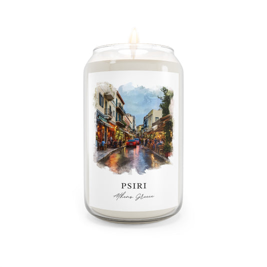 Psiri, Athens Greece scented soy candle