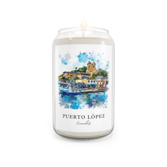 Puerto López, Ecuador scented soy candle