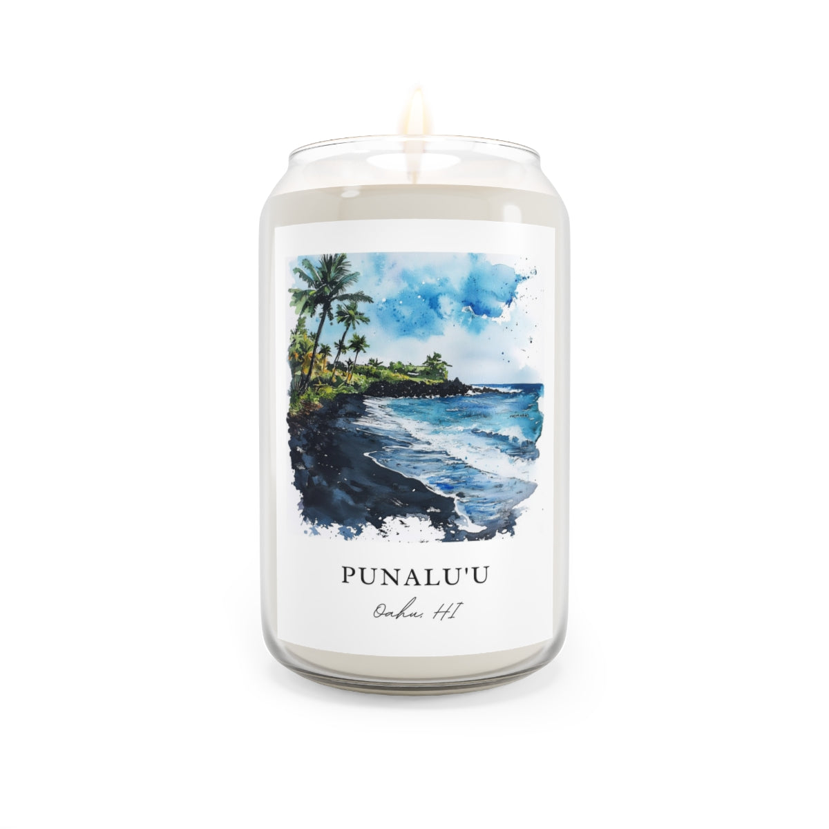 Punalu'u, Oahu, HI scented soy candle