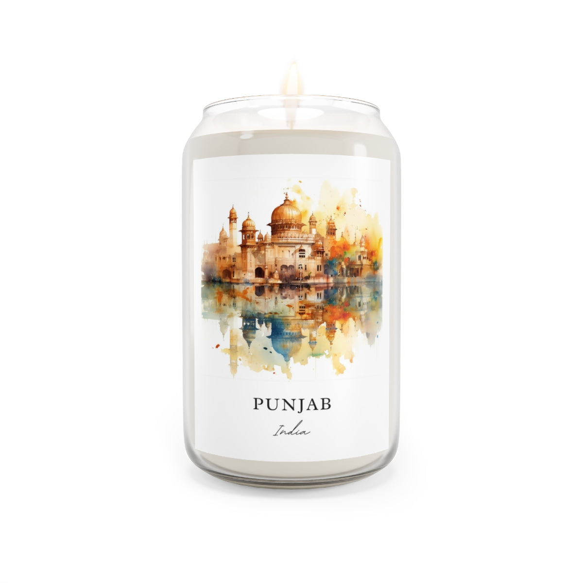 Punjab, India scented soy candle