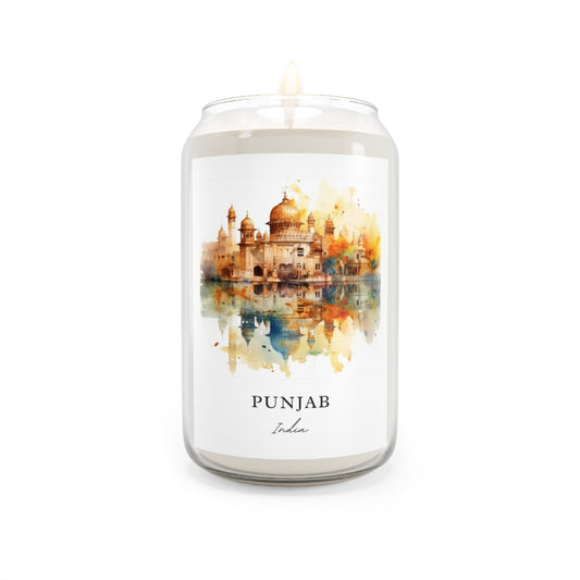Punjab, India scented soy candle