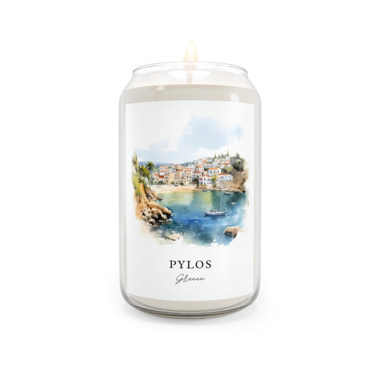 Pylos, Greece scented soy candle