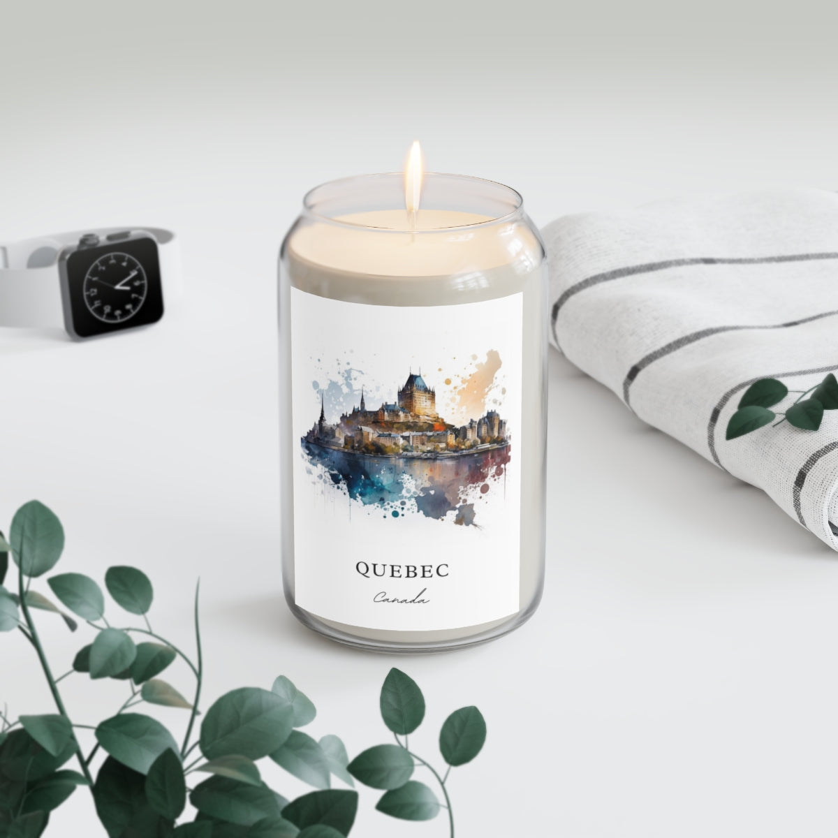 Quebec, Canada scented soy candle