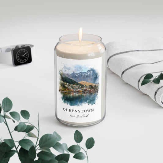 Queenstown, New Zealand scented soy candle