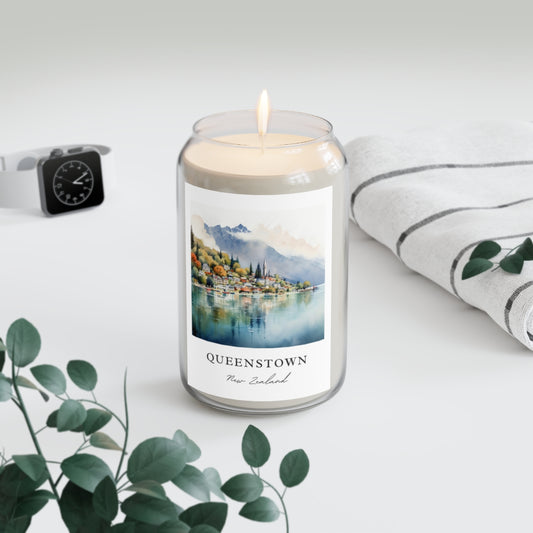 Queenstown, New Zealand scented soy candle