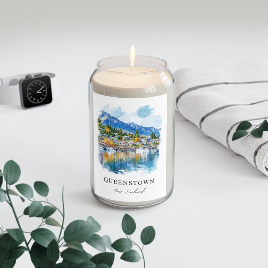 Queenstown, New Zealand scented soy candle