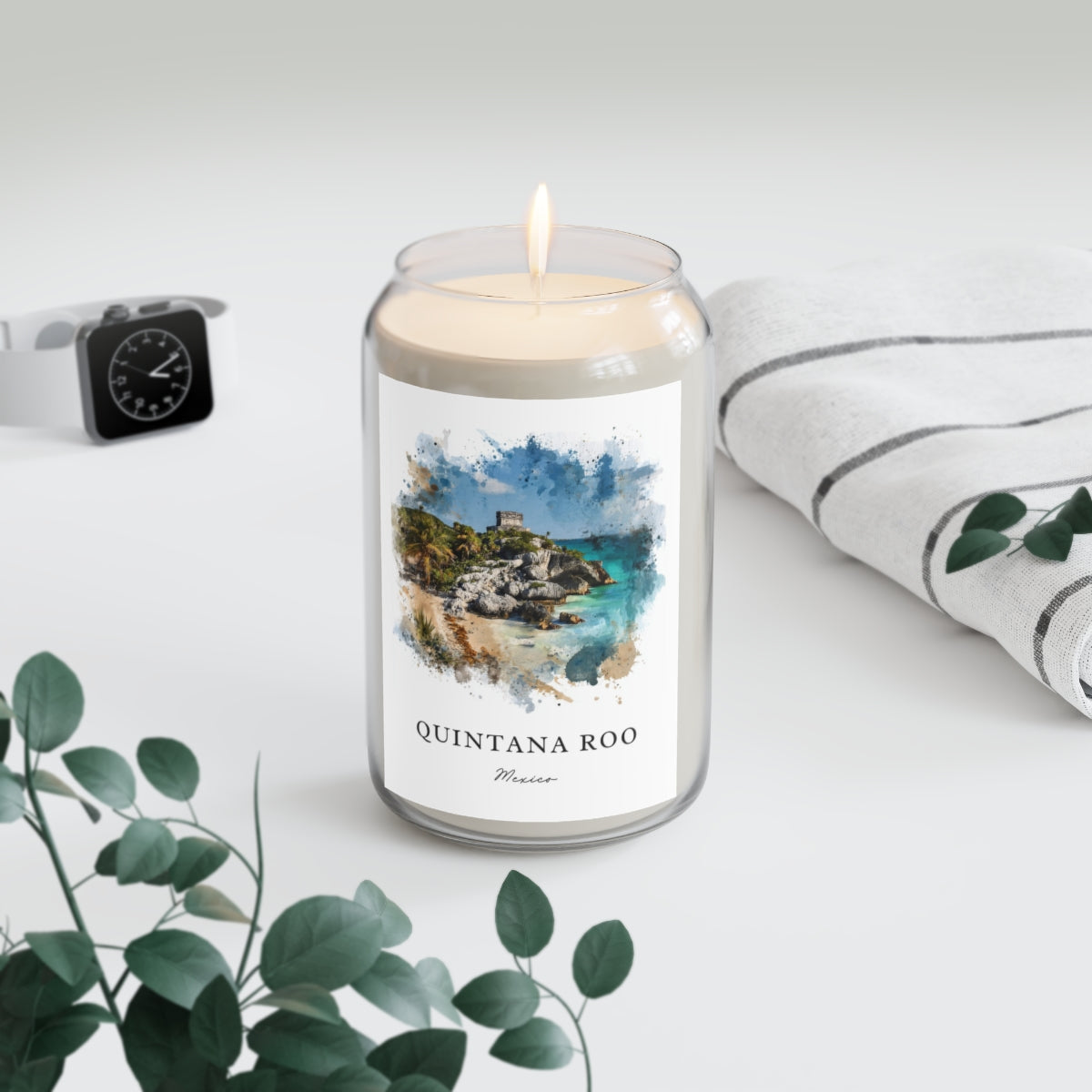 Quintana Roo, Mexico scented soy candle