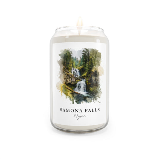 Ramona Falls, Oregon scented soy candle
