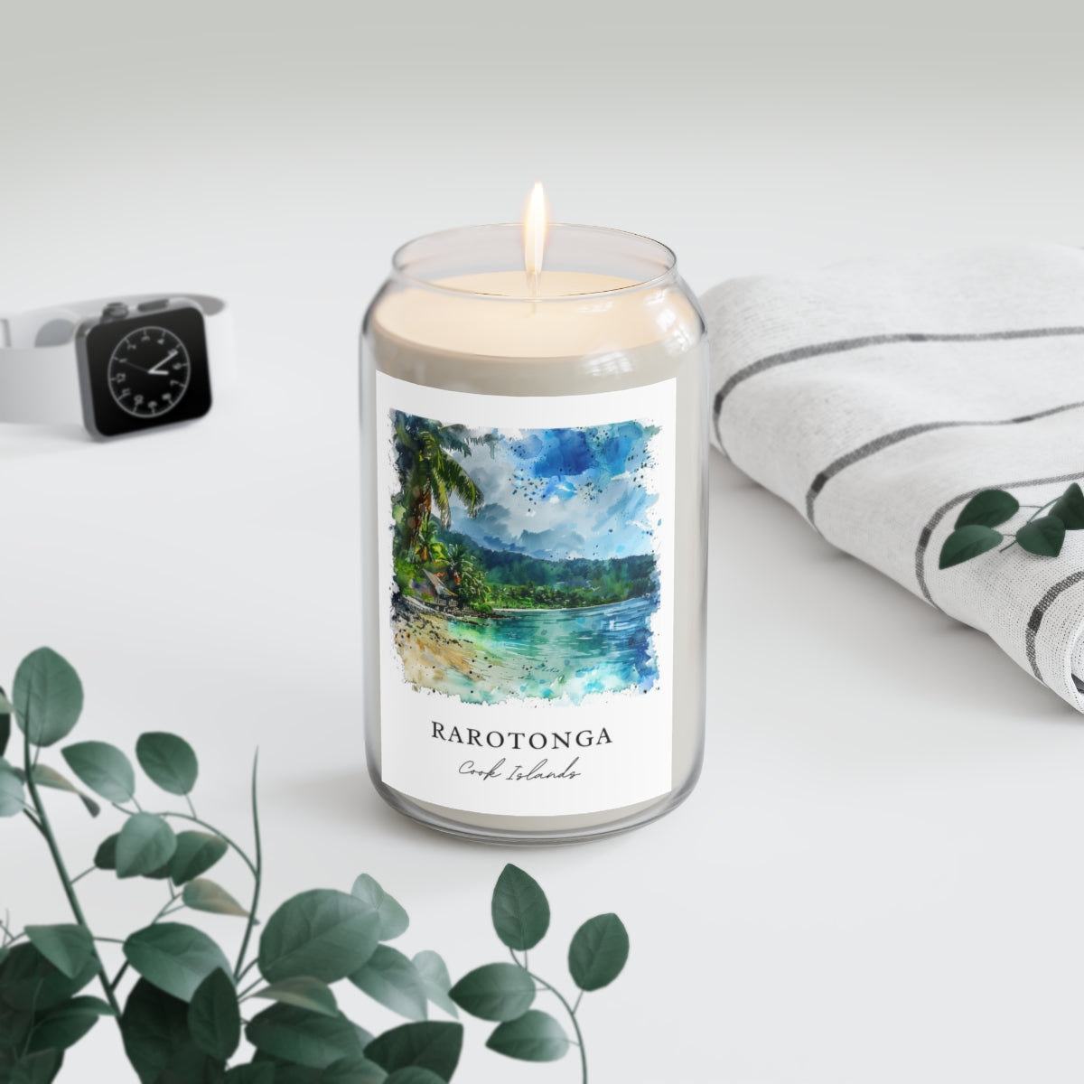 Rarotonga, Cook Islands scented soy candle
