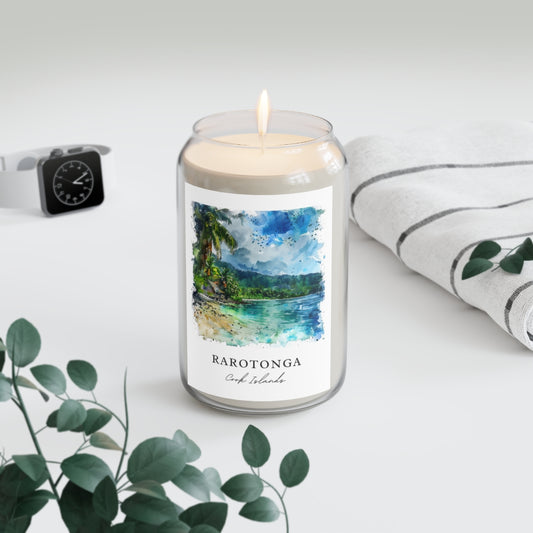 Rarotonga, Cook Islands scented soy candle