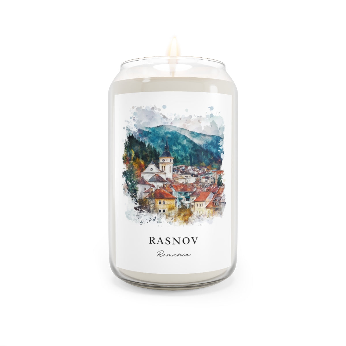 Rasnov, Romania scented soy candle