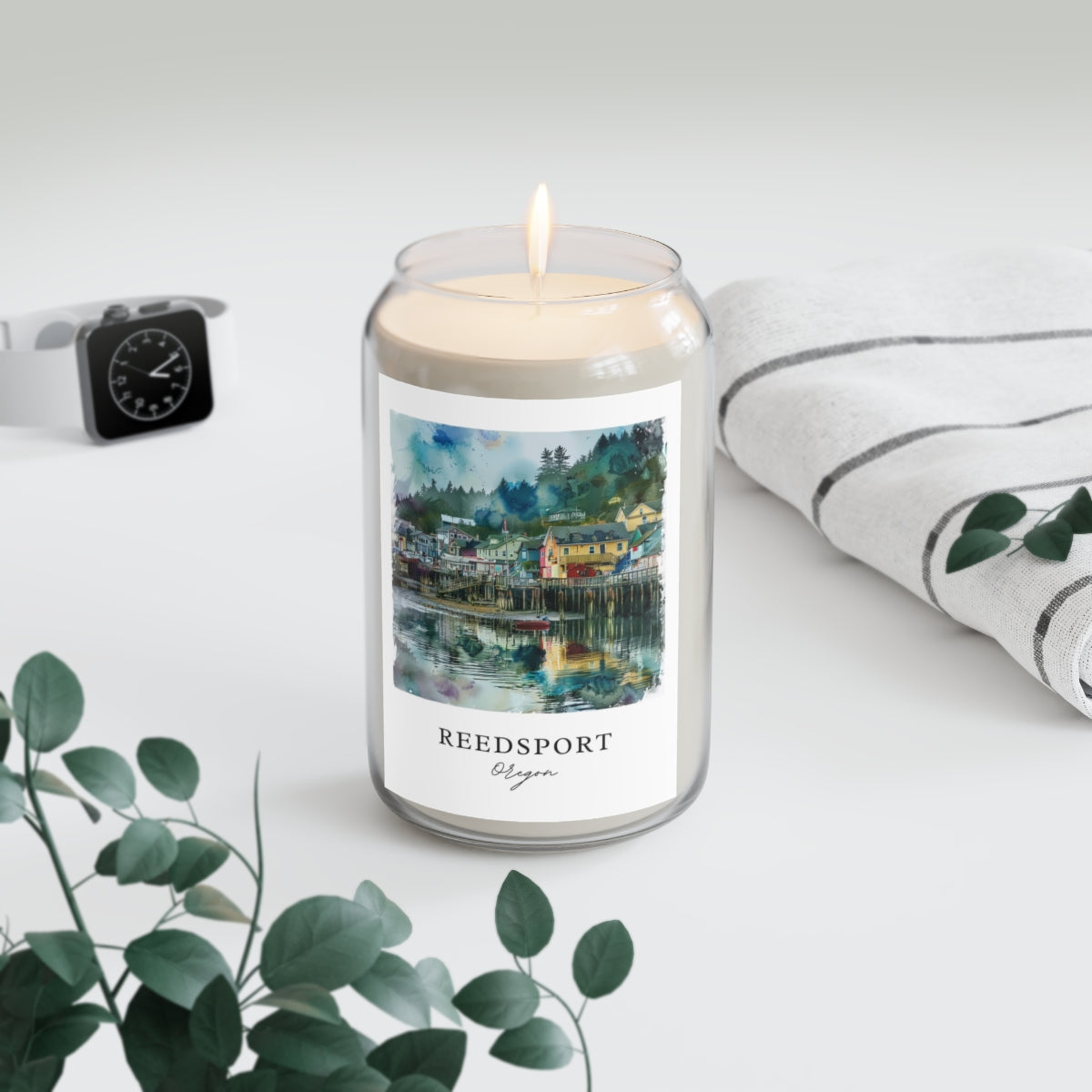 Reedsport, Oregon scented soy candle