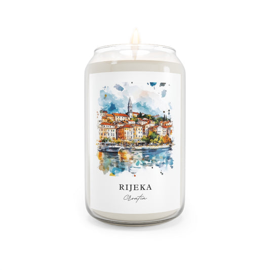 Rijeka, Croatia scented soy candle
