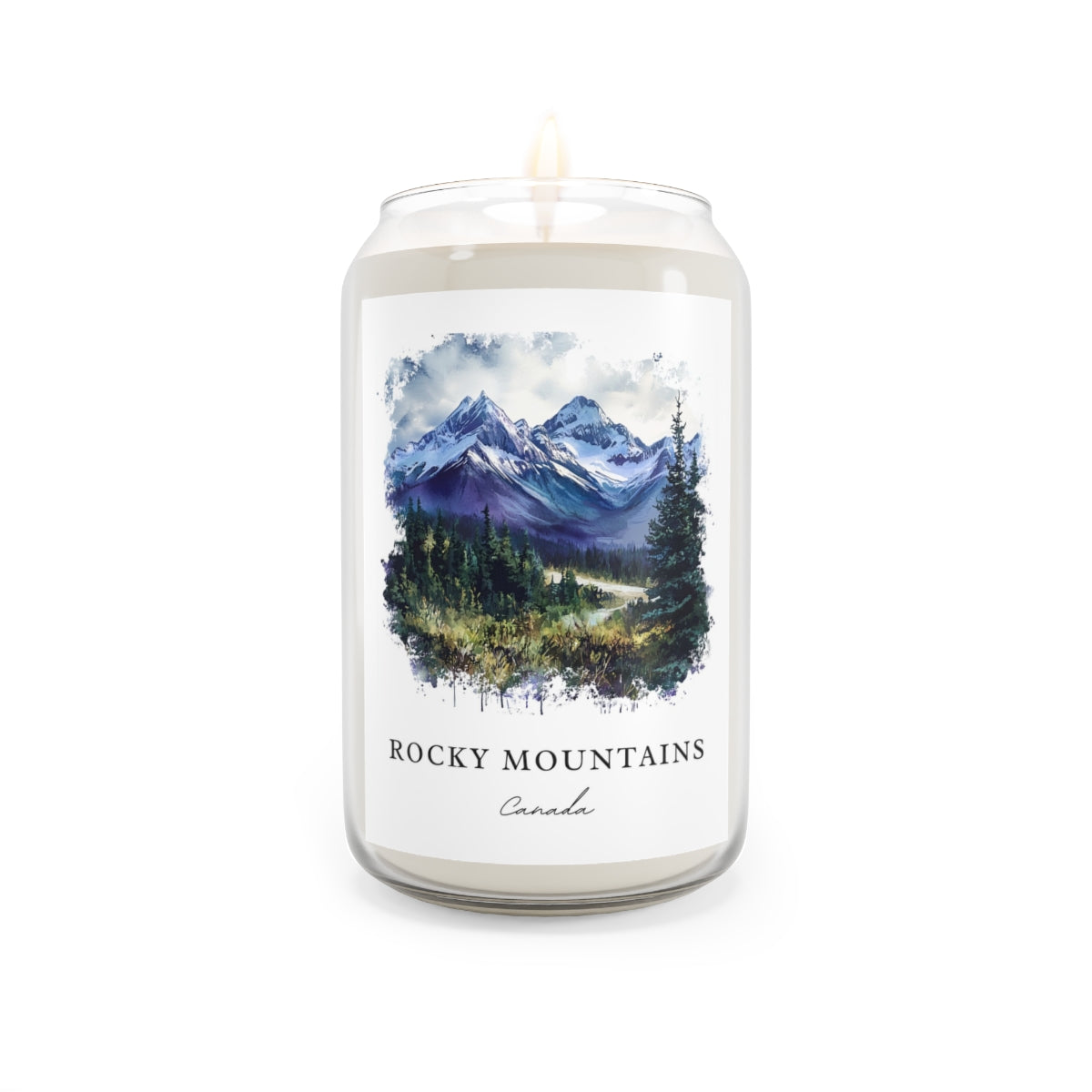 Rocky Mountains, Canada scented soy candle