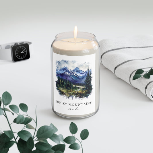Rocky Mountains, Canada scented soy candle