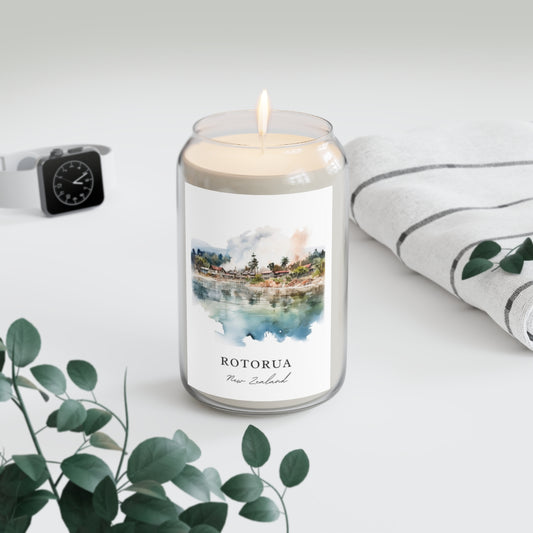Rotorua, New Zealand scented soy candle
