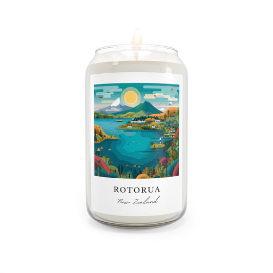 Rotorua, New Zealand scented soy candle