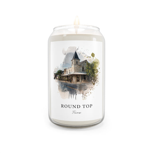 Round Top, Texas scented soy candle