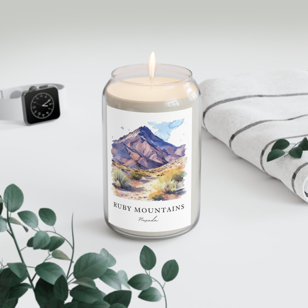 Ruby Mountains, Nevada scented soy candle