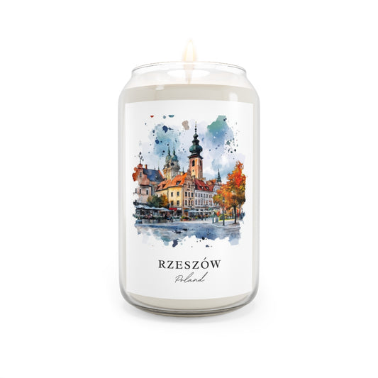 Rzeszów, Poland scented soy candle