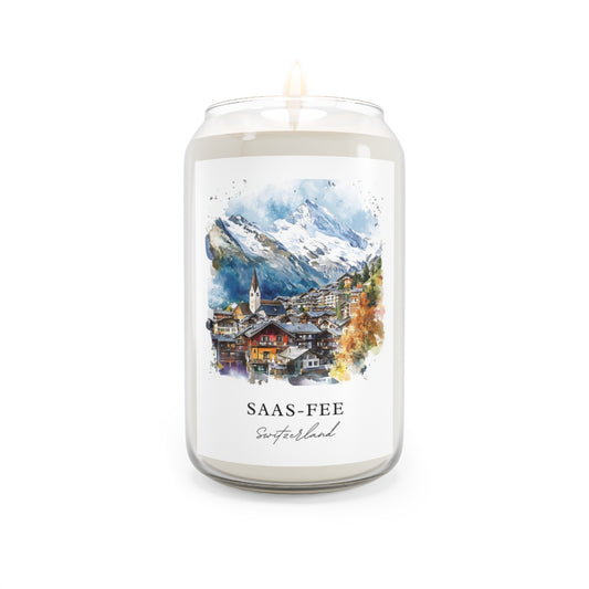 Saas-Fee, Switzerland scented soy candle