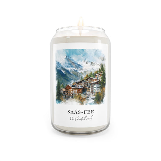 Saas-Fee, Switzerland scented soy candle
