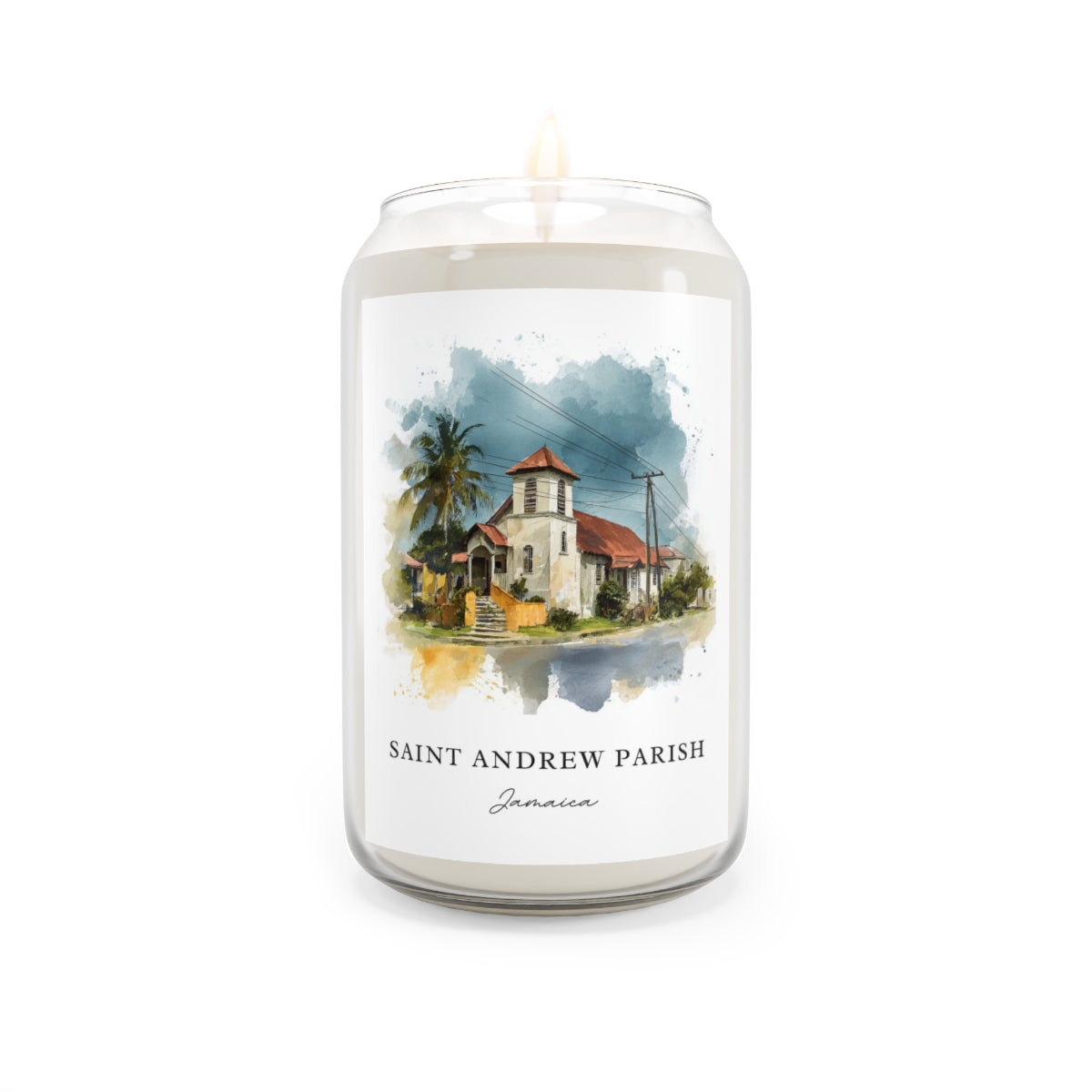 Saint Andrew Parish, Jamaica scented soy candle