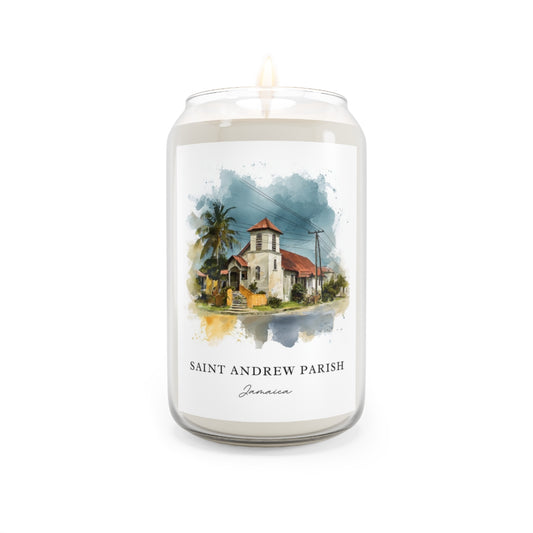 Saint Andrew Parish, Jamaica scented soy candle