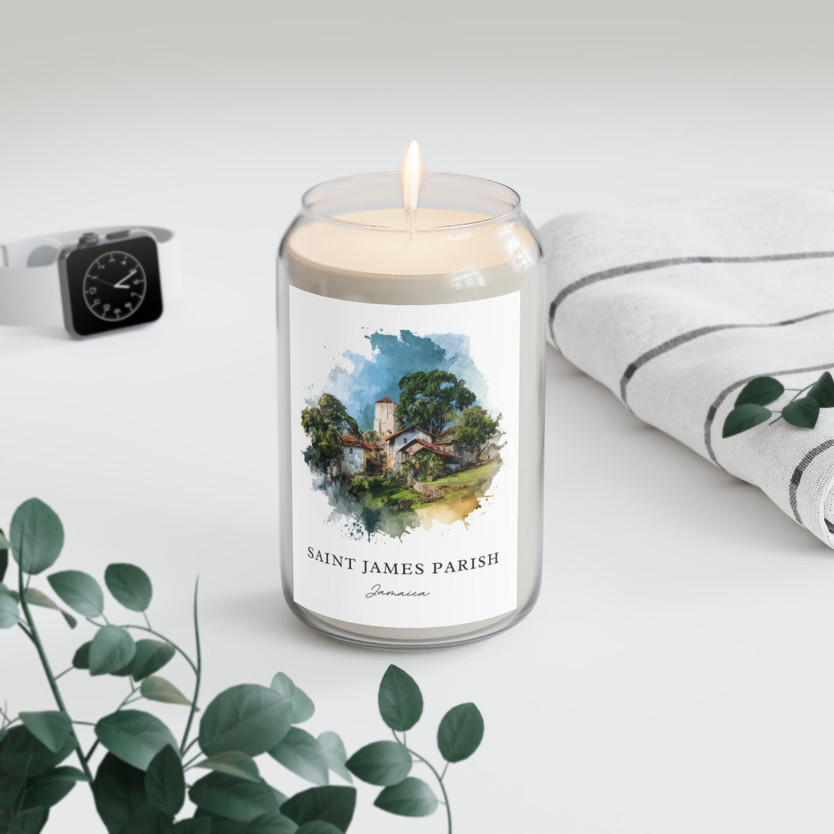 Saint James Parish, Jamaica scented soy candle