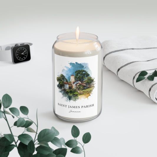 Saint James Parish, Jamaica scented soy candle