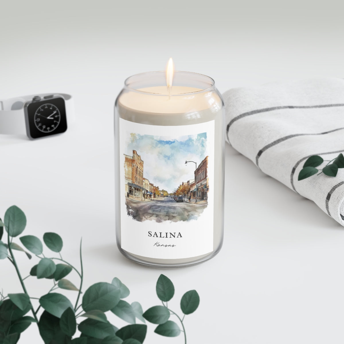 Salina, Kansas scented soy candle