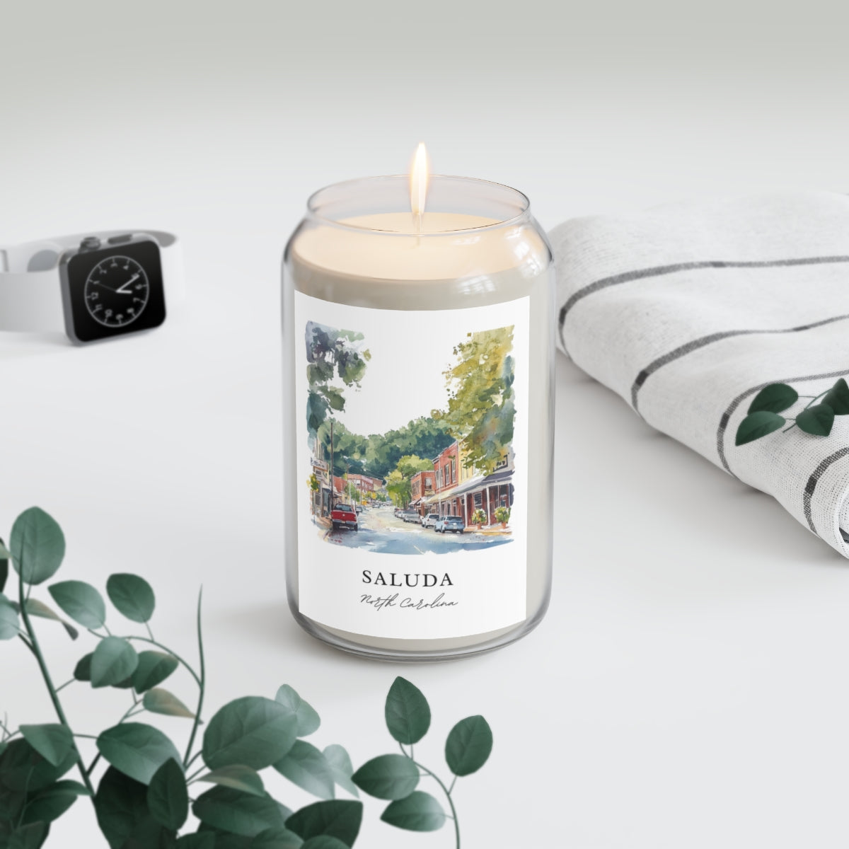 Saluda, North Carolina scented soy candle
