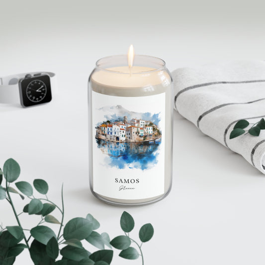 Samos, Greece scented soy candle