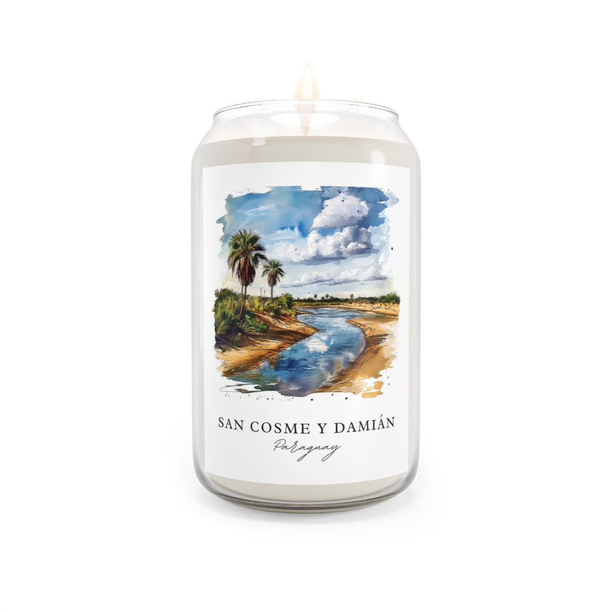 San Cosme Y Damián, Paraguay scented soy candle
