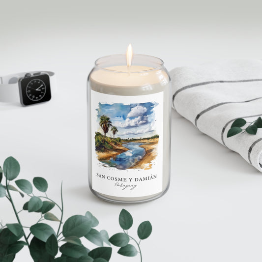 San Cosme Y Damián, Paraguay scented soy candle