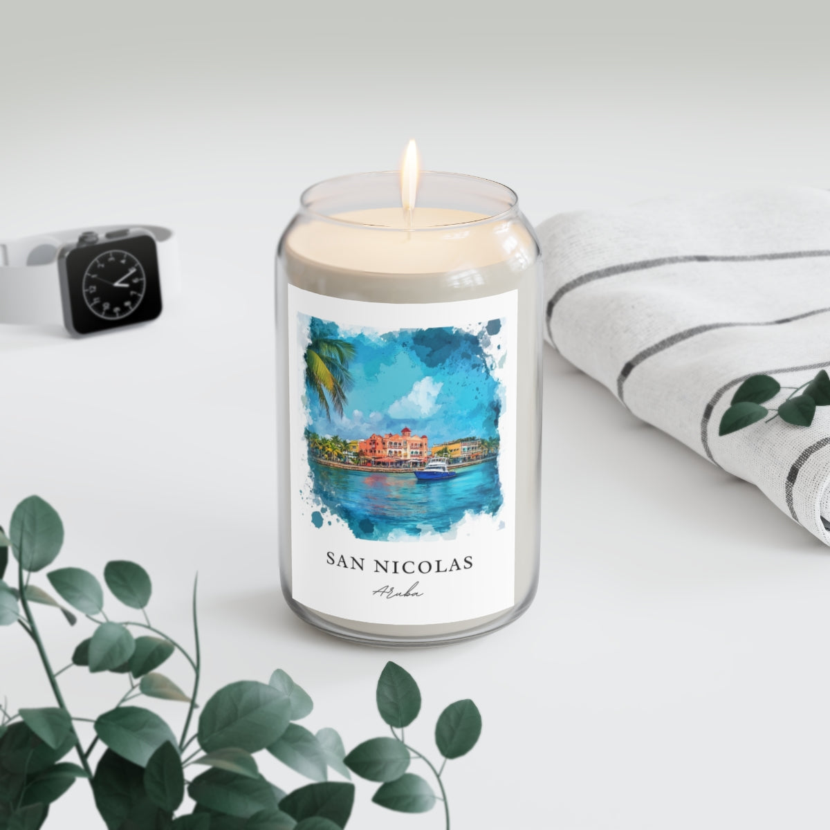 San Nicolas, Aruba scented soy candle