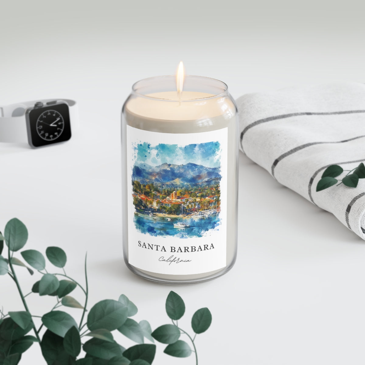 Santa Barbara, California scented soy candle