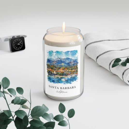 Santa Barbara, California scented soy candle