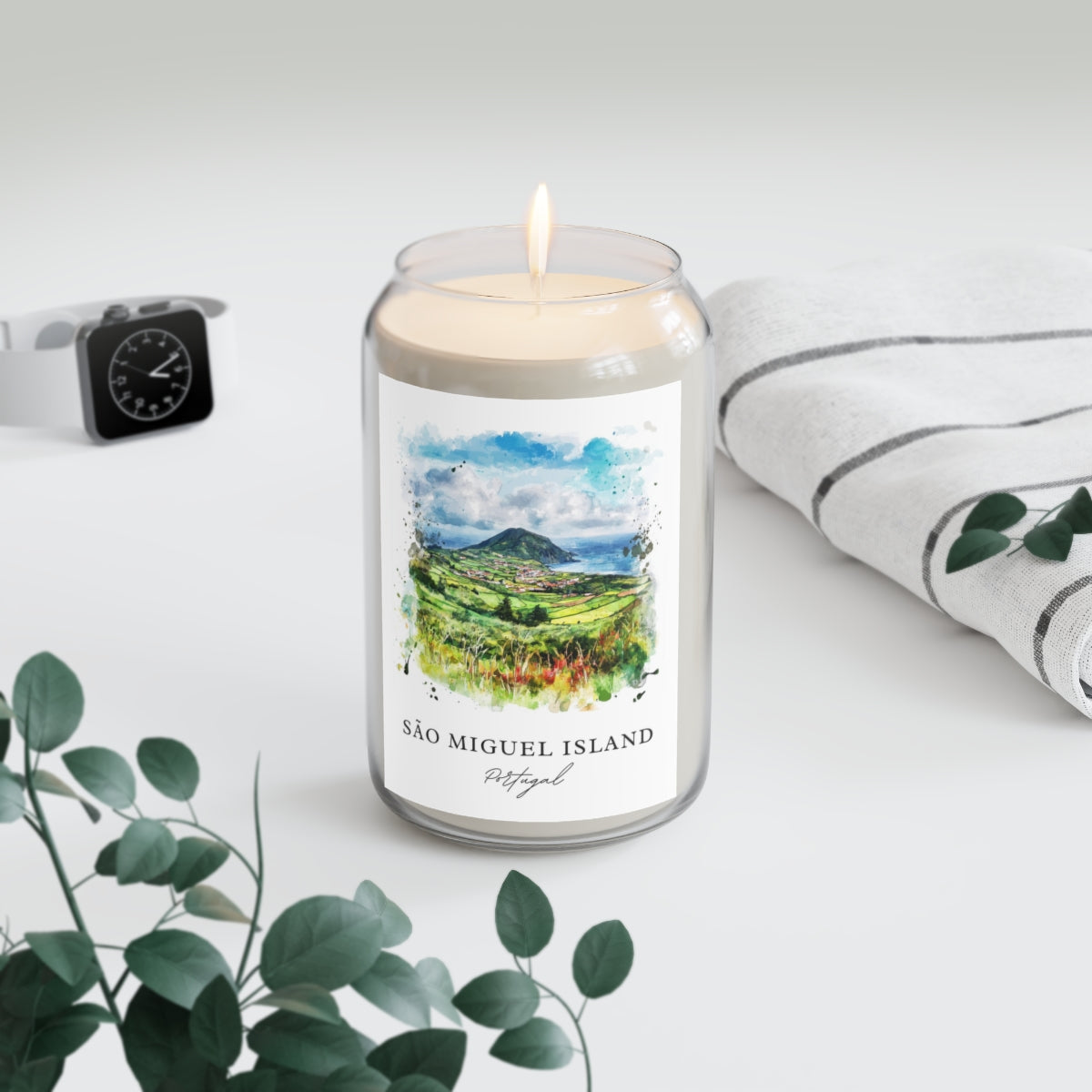 São Miguel Island, Portugal scented soy candle