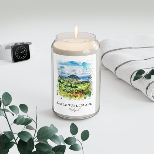 São Miguel Island, Portugal scented soy candle