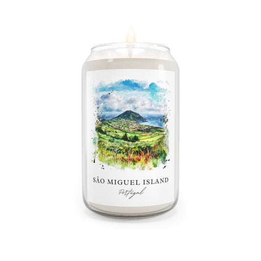 São Miguel Island, Portugal scented soy candle