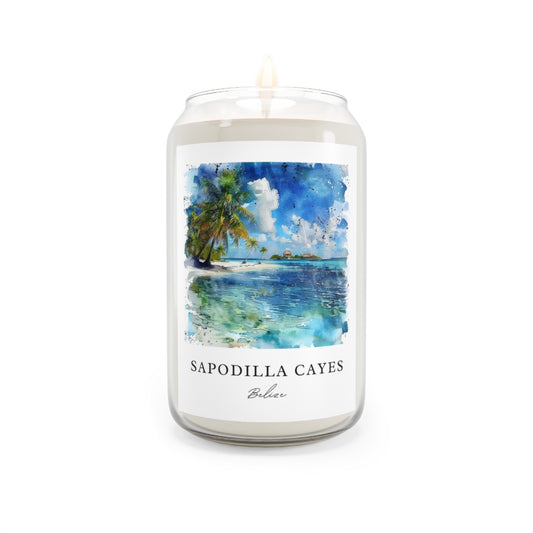 Sapodilla Cayes, Belize scented soy candle
